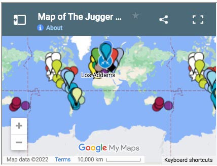 Google Maps: Jugger Teams